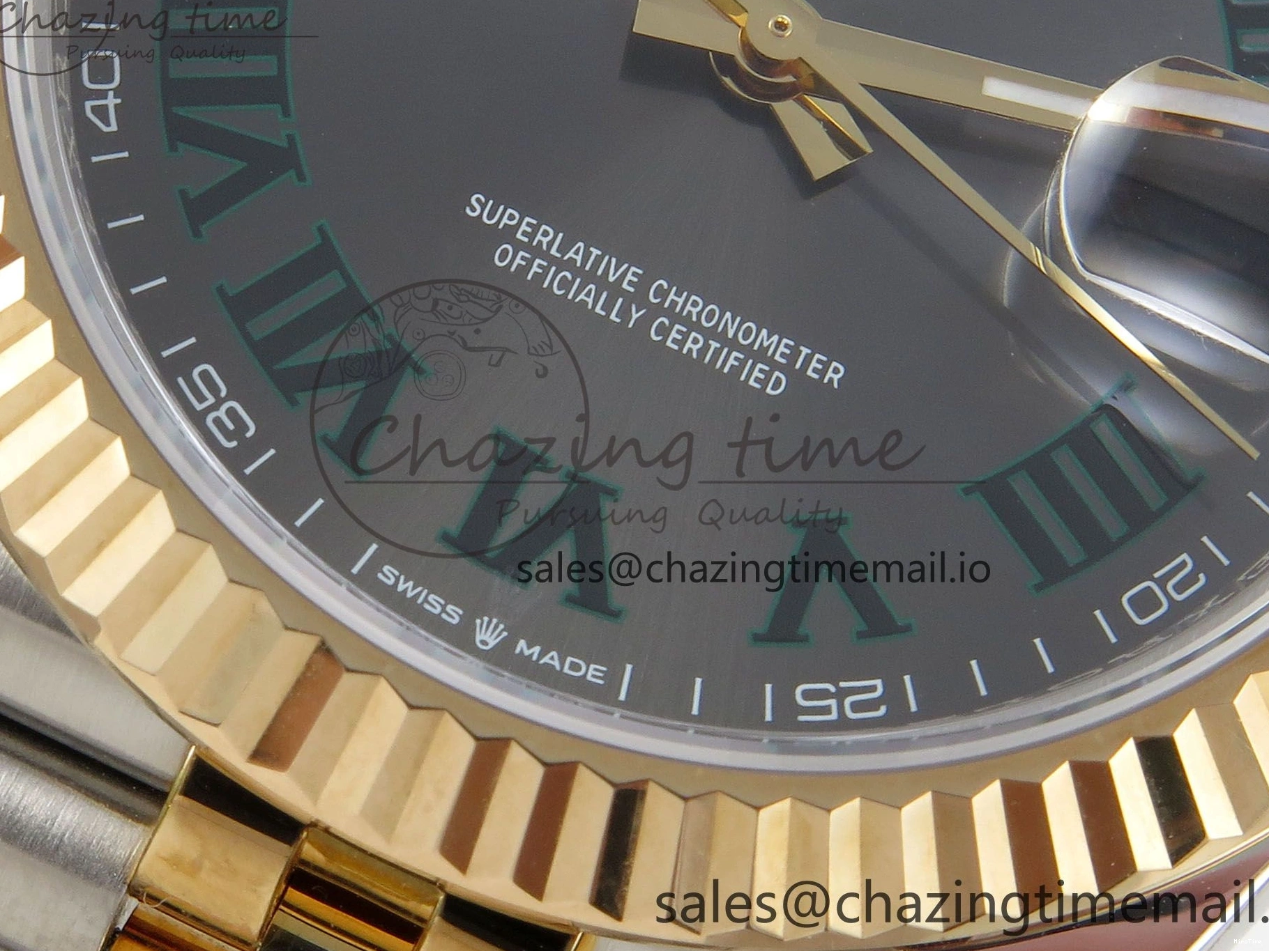 MiroTime 0424 Reliable DateJust 41mm 126333 SS YG 3EF 1:1 Best Edition Gray Roman Dial on SS YG Jubilee Bracelet SA 302